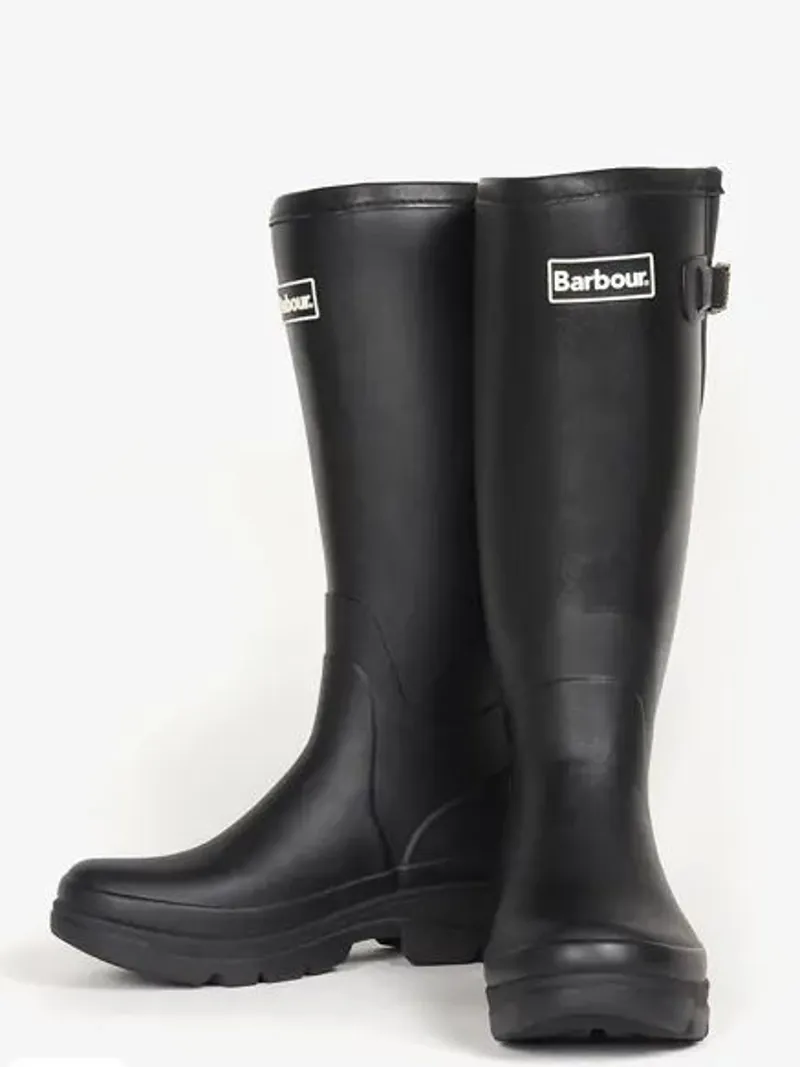 Barbour Mens Tempest Wellington Boot Black